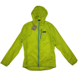Patagonia Men's Houdini Full Zip Hooded Rain Jacket Phosphorous Green Size S